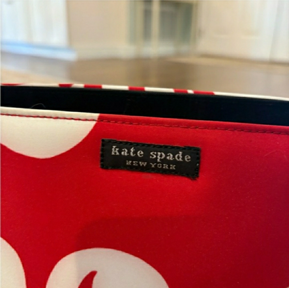 Kate Spade Red Floral Tote Bag - Picture 4 of 15